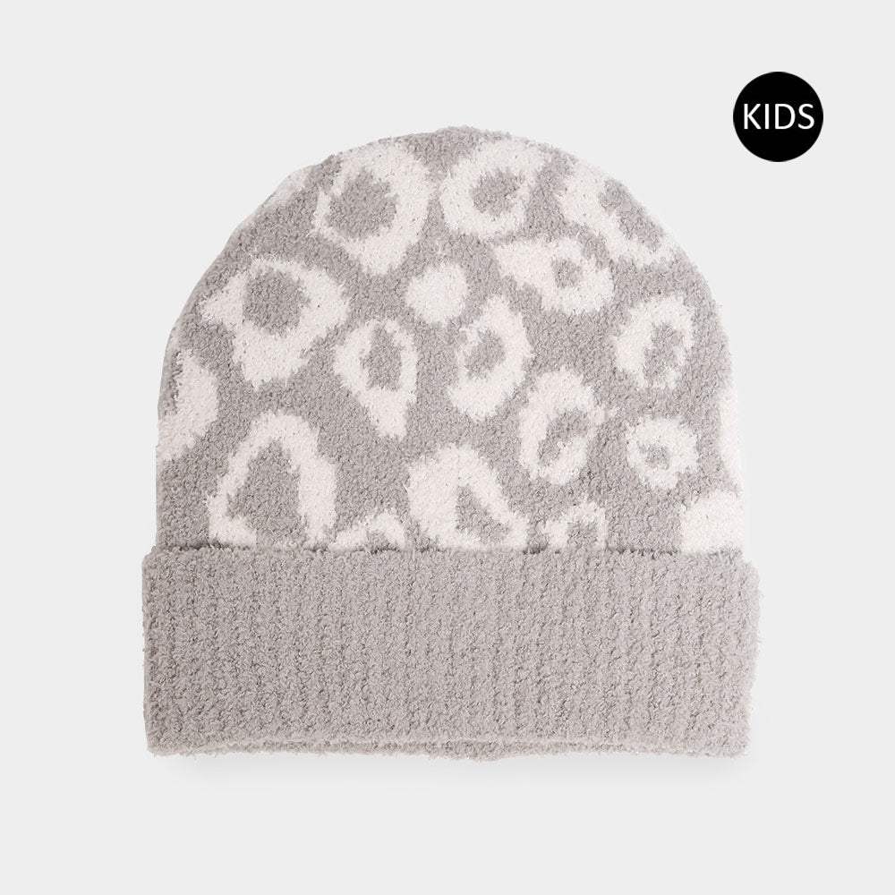 Leopard Patterned Kids Beanie Hat - Madeline Love - Flyclothing LLC