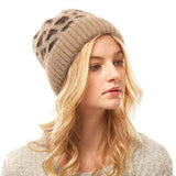 Leopard Print Beanie Hat Leopard Pattern Winter Hat - Madeline Love - Flyclothing LLC