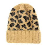 Leopard Print Beanie Hat Leopard Pattern Winter Hat - Madeline Love - Flyclothing LLC