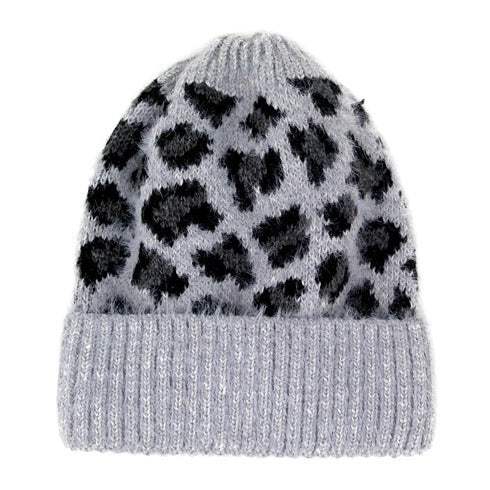 Leopard Print Beanie Hat Leopard Pattern Winter Hat - Madeline Love - Flyclothing LLC