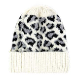 Leopard Print Beanie Hat Leopard Pattern Winter Hat - Madeline Love - Flyclothing LLC