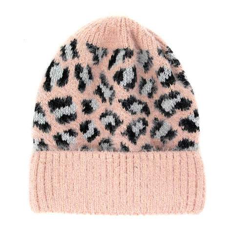 Leopard Print Beanie Hat Leopard Pattern Winter Hat - Madeline Love - Flyclothing LLC