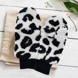 Leopard Teddy Pop-Top Mitten Gloves - Madeline Love - Flyclothing LLC