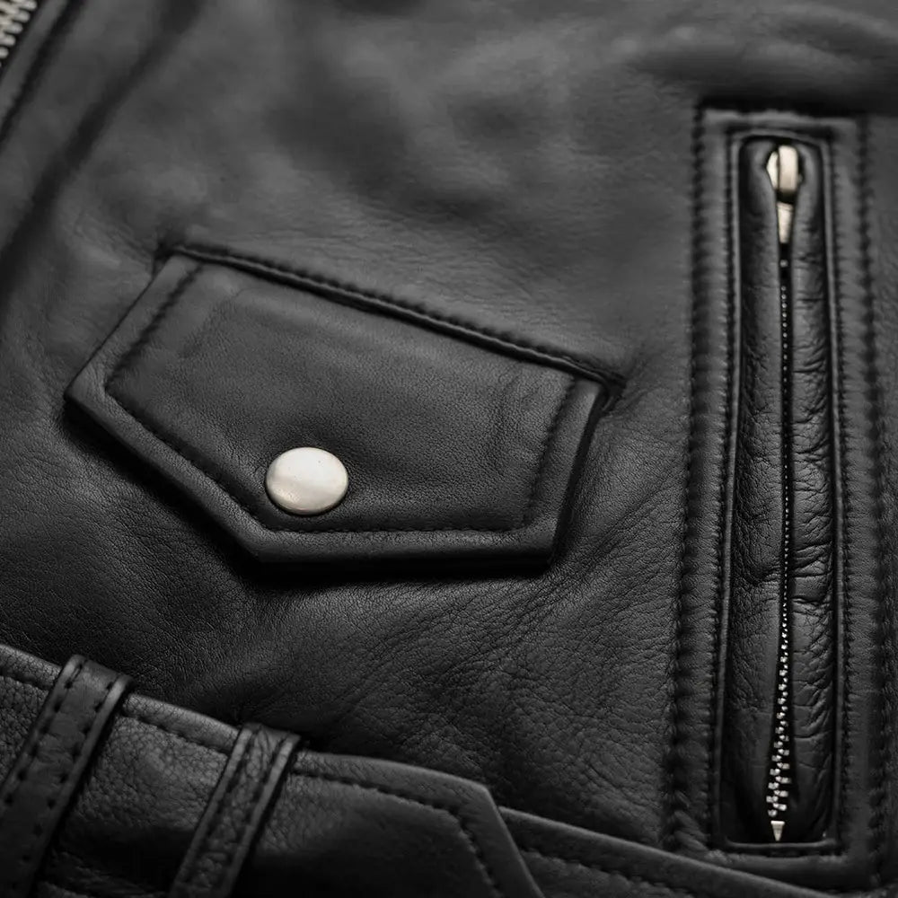 Lesley - Women's Motorcycle Leather Jacket - BHBR - First Manufacturing Company - Flyclothing LLC