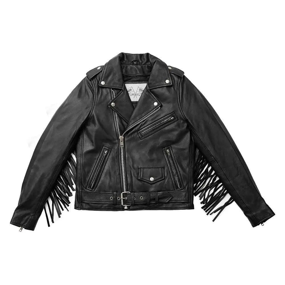 Lesley - Women's Motorcycle Leather Jacket - BHBR - First Manufacturing Company - Flyclothing LLC