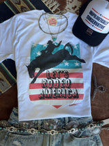 Let's Rodeo America Graphic Tee - Wild Junkie - Flyclothing LLC