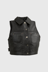 Lexi Fashion Leather Vest - Whet Blu NYC - Flyclothing LLC