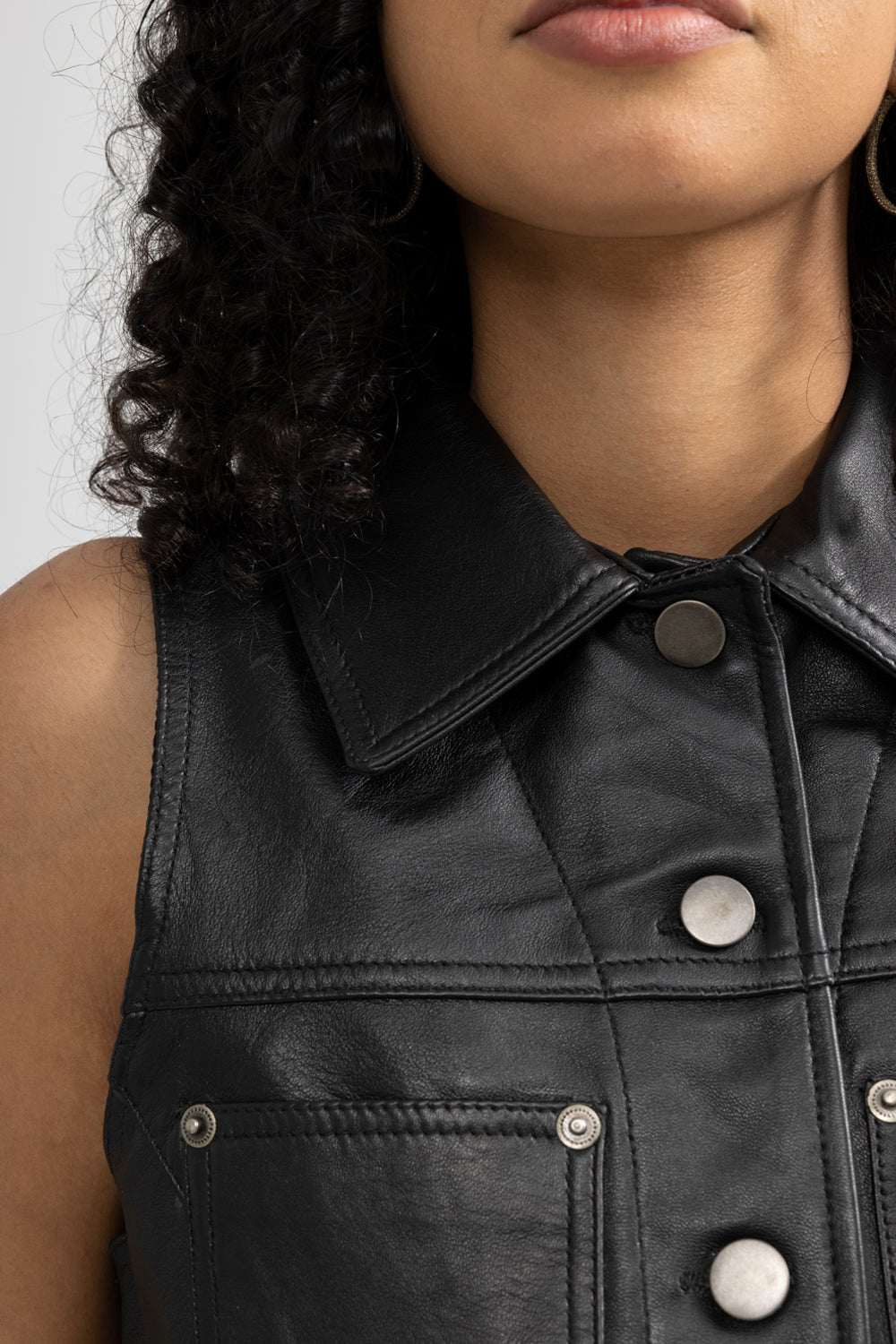 Lexi Fashion Leather Vest - Whet Blu NYC - Flyclothing LLC