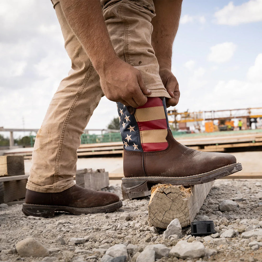 Durango® Workin' Rebel Patriotic Steel Toe Work Boot - Durango - Flyclothing LLC