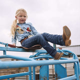 Durango Little Kids Shyloh Western Boot Molé Brown/Golden Maze