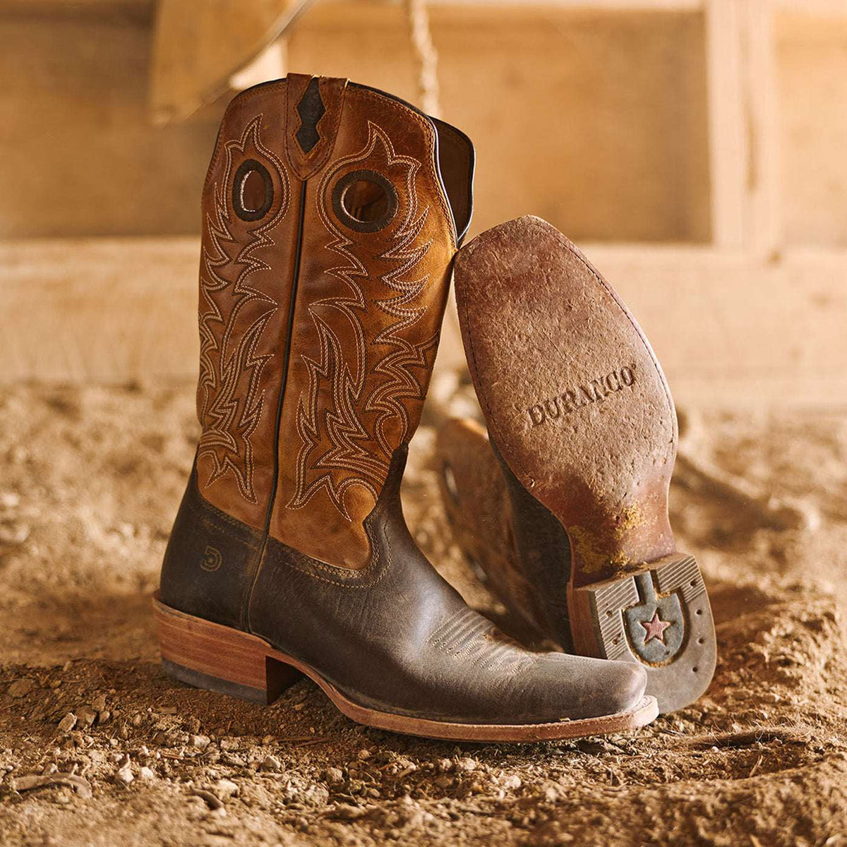 Durango Arena Pro Elite Western Boot Molé Brown/Golden Maze
