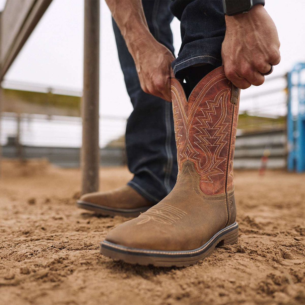 Durango Workhorse Work Boot Tan Saddle/Rusty Blaze