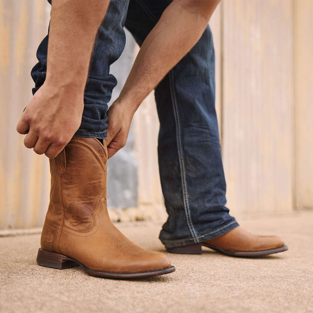 Durango Santa Fe Roper Boot Whiskey Tan