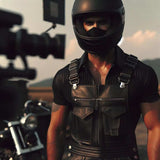 0815.00 - Men’s Premium Leather Overalls – Rugged Style