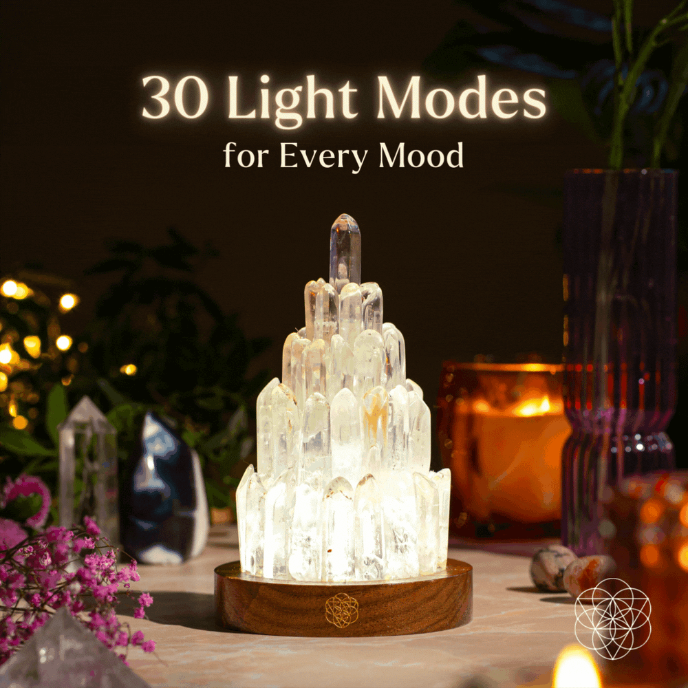 The Clear Quartz Manifestation Tower Lamp - Conscious Items - Flyclothing LLC