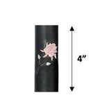 Hair Gloves Black & Pink with pink rose - Unik Just for Bikers - Flyclothing LLC