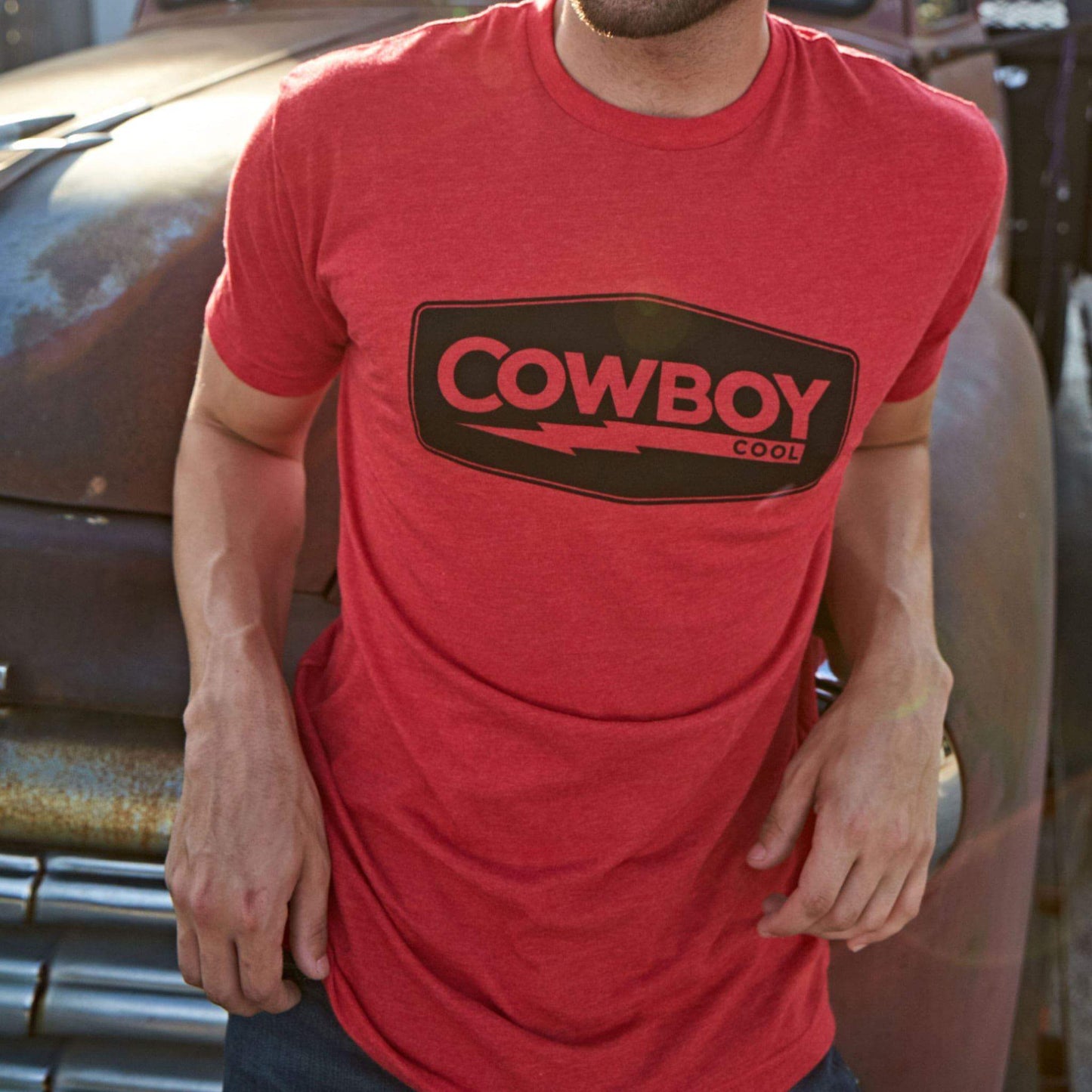 Lightning Bolt T-Shirt - Cowboy Cool - Flyclothing LLC