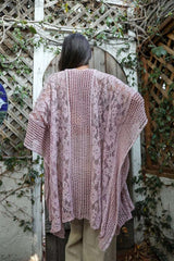 Open Front Floral Knit Kimono – Casual Elegance - Boho Clothing and Accessories - Flyclothing LLC