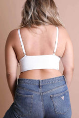 Waistband Loop Lace Brami Plus Size – Elegant Stretchy Lace Cami