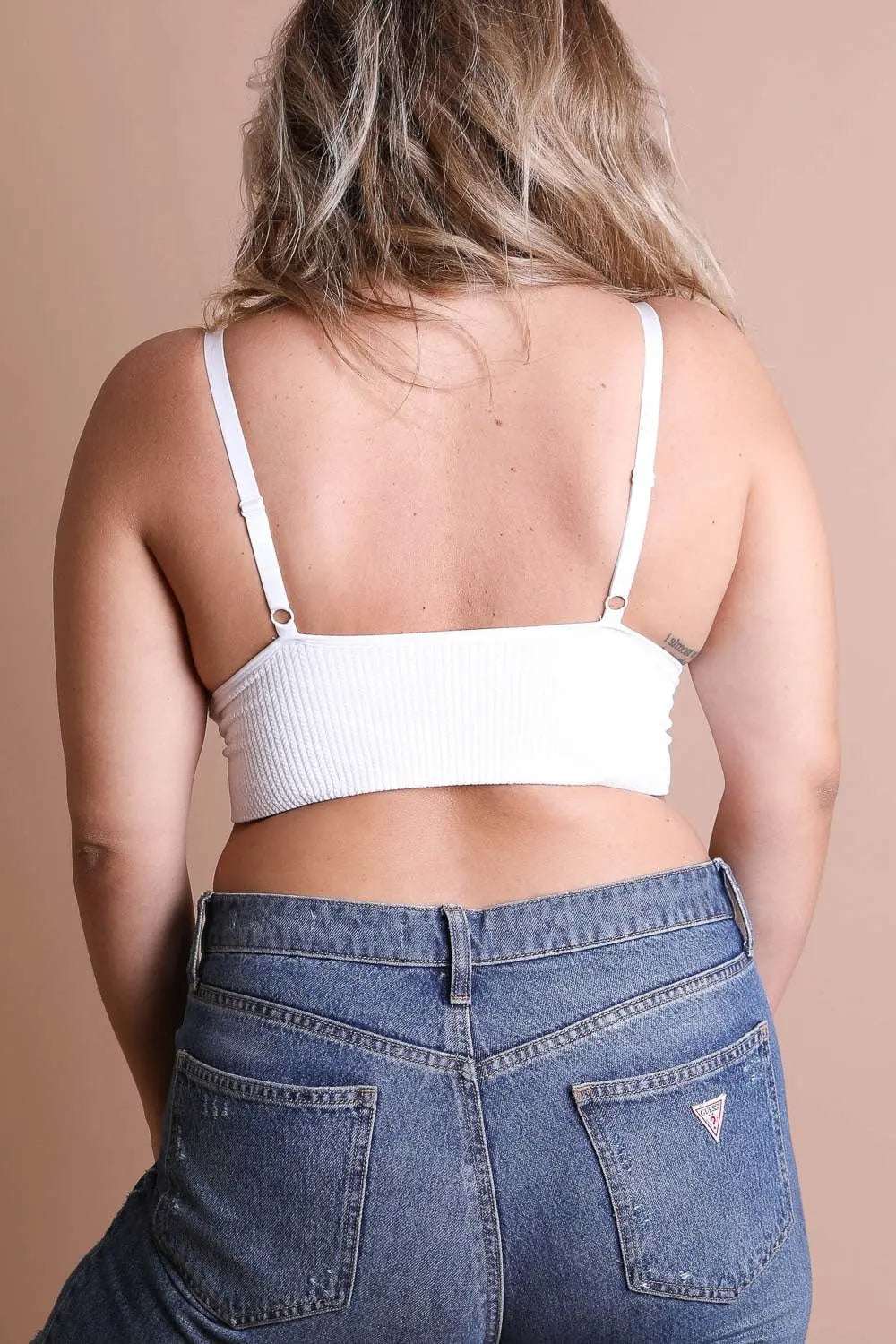 Waistband Loop Lace Brami Plus Size – Elegant Stretchy Lace Cami