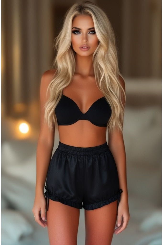 Daisy Corsets LIMITED EDITION Black Satin Bloomers - Daisy Corsets