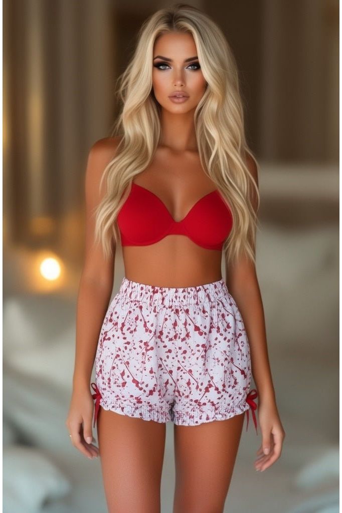 Daisy Corsets LIMITED EDITION Blood Splatter Crepe Bloomers - Daisy Corsets