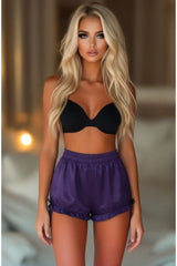 Daisy Corsets LIMITED EDITION Dark Purple Satin Bloomers - Daisy Corsets
