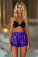 Daisy Corsets LIMITED EDITION Purple Sequin Bloomers - Daisy Corsets