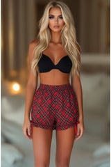 Daisy Corsets LIMITED EDITION Red Plaid Crepe Bloomers - Daisy Corsets