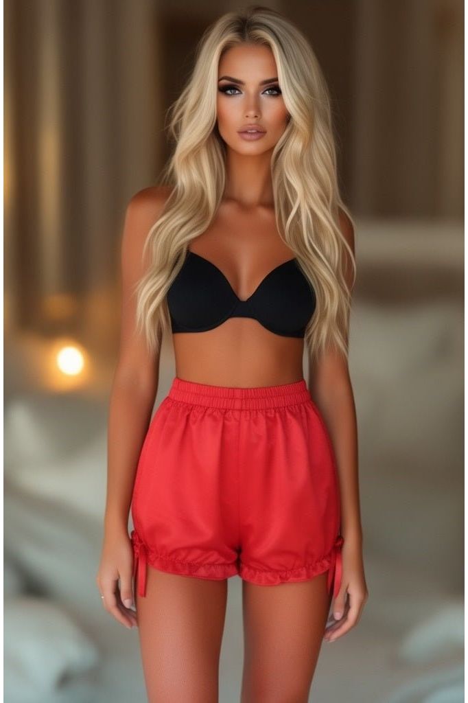 Daisy Corsets LIMITED EDITION Red Satin Bloomers - Daisy Corsets
