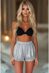 Daisy Corsets LIMITED EDITION Silver Sequin Bloomers - Daisy Corsets