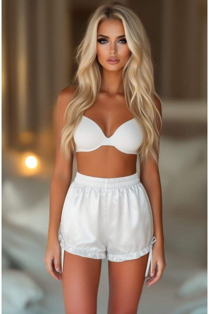 Daisy Corsets LIMITED EDITION White Satin Bloomers - Daisy Corsets