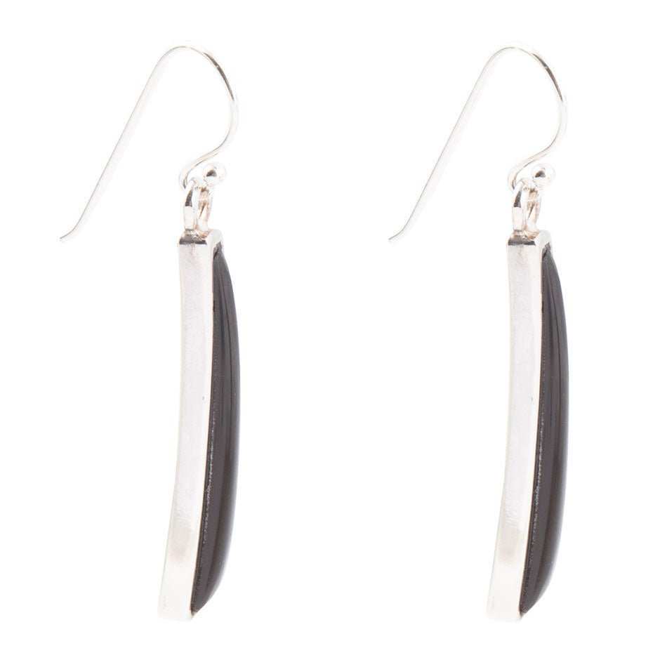 Line Black Onyx Sterling Silver Drop Earrings - Barse Jewelry - Flyclothing LLC