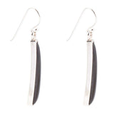 Line Black Onyx Sterling Silver Drop Earrings - Barse Jewelry - Flyclothing LLC