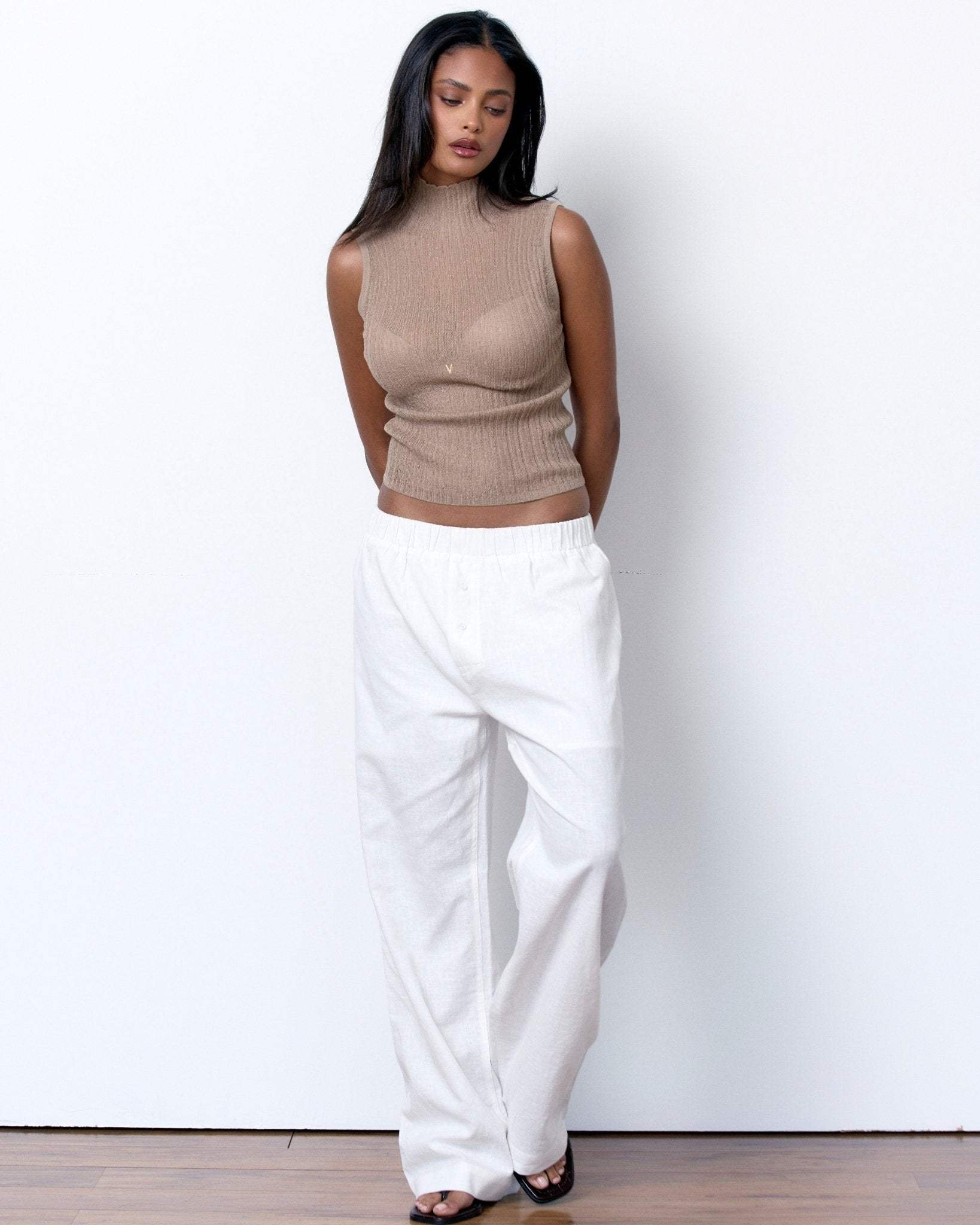 Linen Relaxed Pants - Artless Forever - Flyclothing LLC
