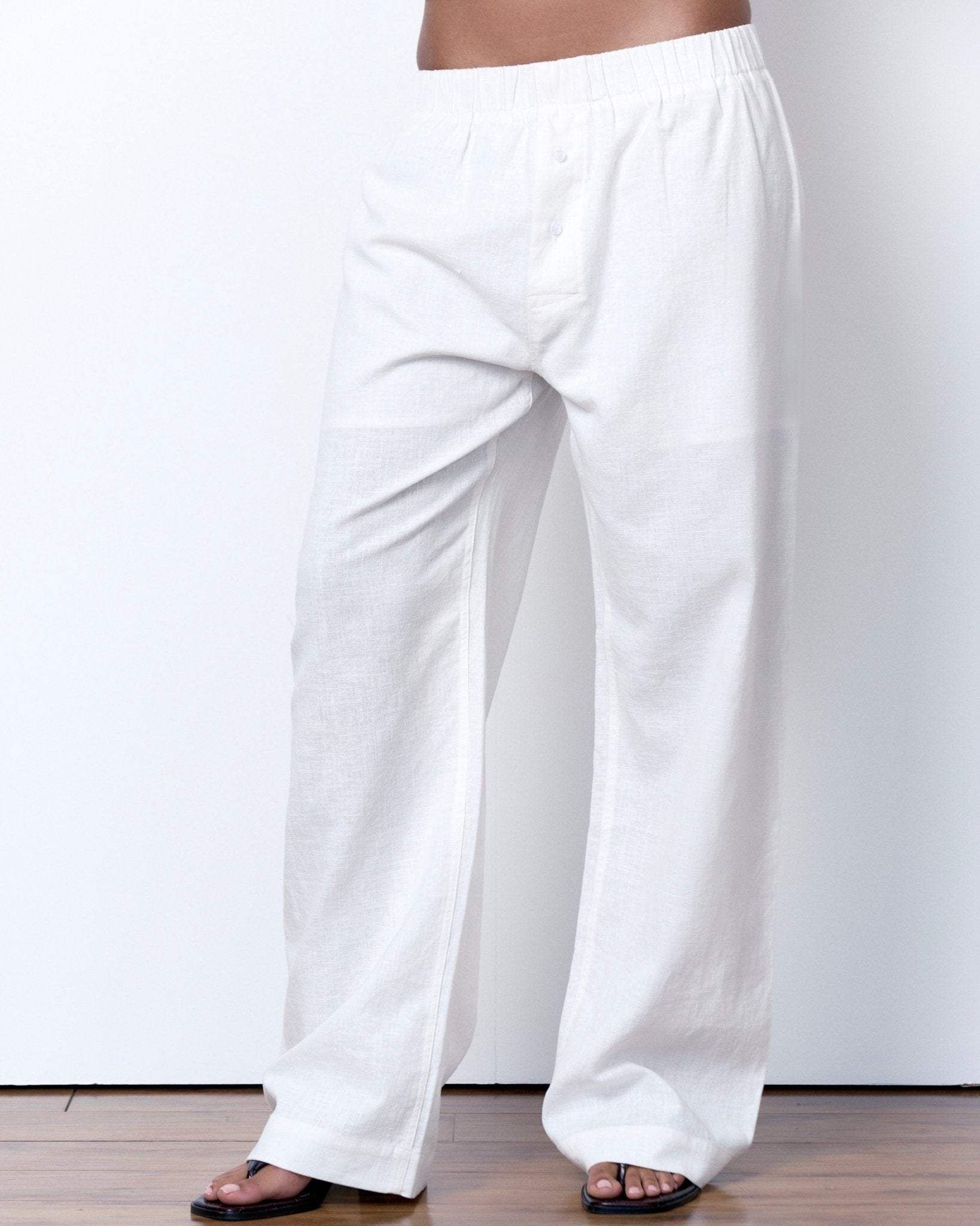 Linen Relaxed Pants - Artless Forever - Flyclothing LLC