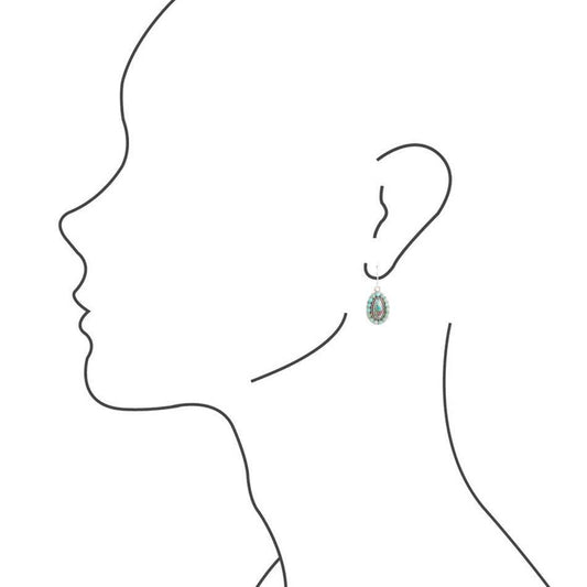 Little Sedona Blue Turquoise and Sterling Silver Drop Earrings - Barse Jewelry - Flyclothing LLC