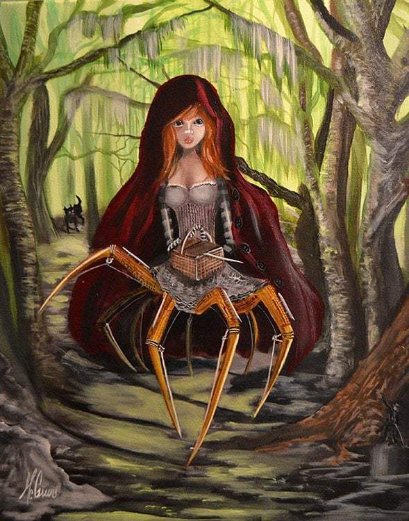 Black Market Art Company Little Red Ridings Hood Print - Black Market Art Company - Flyclothing LLC