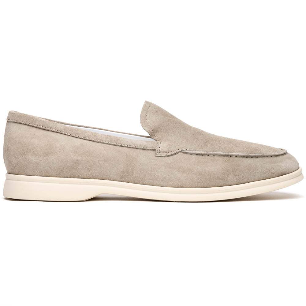 16-621-BON LIVORNO Sueded Italian Goatskin Loafer Bone - Zelli Italia - Flyclothing LLC