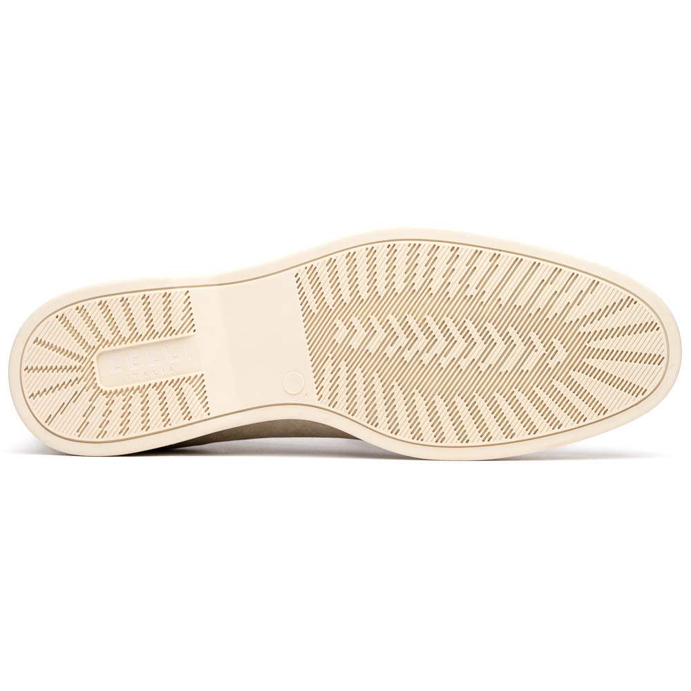 16-621-BON LIVORNO Sueded Italian Goatskin Loafer Bone - Zelli Italia - Flyclothing LLC