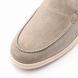 16-621-BON LIVORNO Sueded Italian Goatskin Loafer Bone - Zelli Italia - Flyclothing LLC