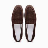 16-621-MOC LIVORNO Sueded Italian Goatskin Loafer Mocha - Zelli Italia - Flyclothing LLC
