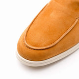 16-621-CGN LIVORNO Sueded Italian Goatskin Loafer Cognac - Zelli Italia - Flyclothing LLC