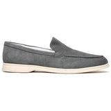 16-621-GRY LIVORNO Sueded Italian Goatskin Loafer Grey - Zelli Italia - Flyclothing LLC