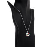 Custom Floral Personalized Name Silver Plated Chain Necklace - BodyCandy - Flyclothing LLC