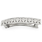 LO1428 - Rhodium White Metal Tiaras & Hair Clip with Top Grade Crystal  in Clear - Alamode
