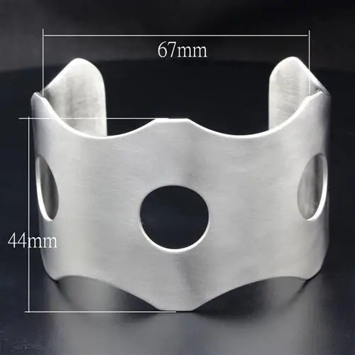 LO1949 - High polished (no plating) Stainless Steel Bangle with No Stone - Alamode - Flyclothing LLC