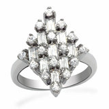 LO2061 - Rhodium Brass Ring with AAA Grade CZ in Clear - Alamode - Flyclothing LLC
