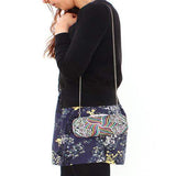 LO2365 - Imitation Rhodium White Metal Clutch with Top Grade Crystal in Multi Color - Alamode - Flyclothing LLC