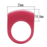 LO2383 -  Resin Ring with Synthetic Synthetic Stone in Multi Color - Alamode